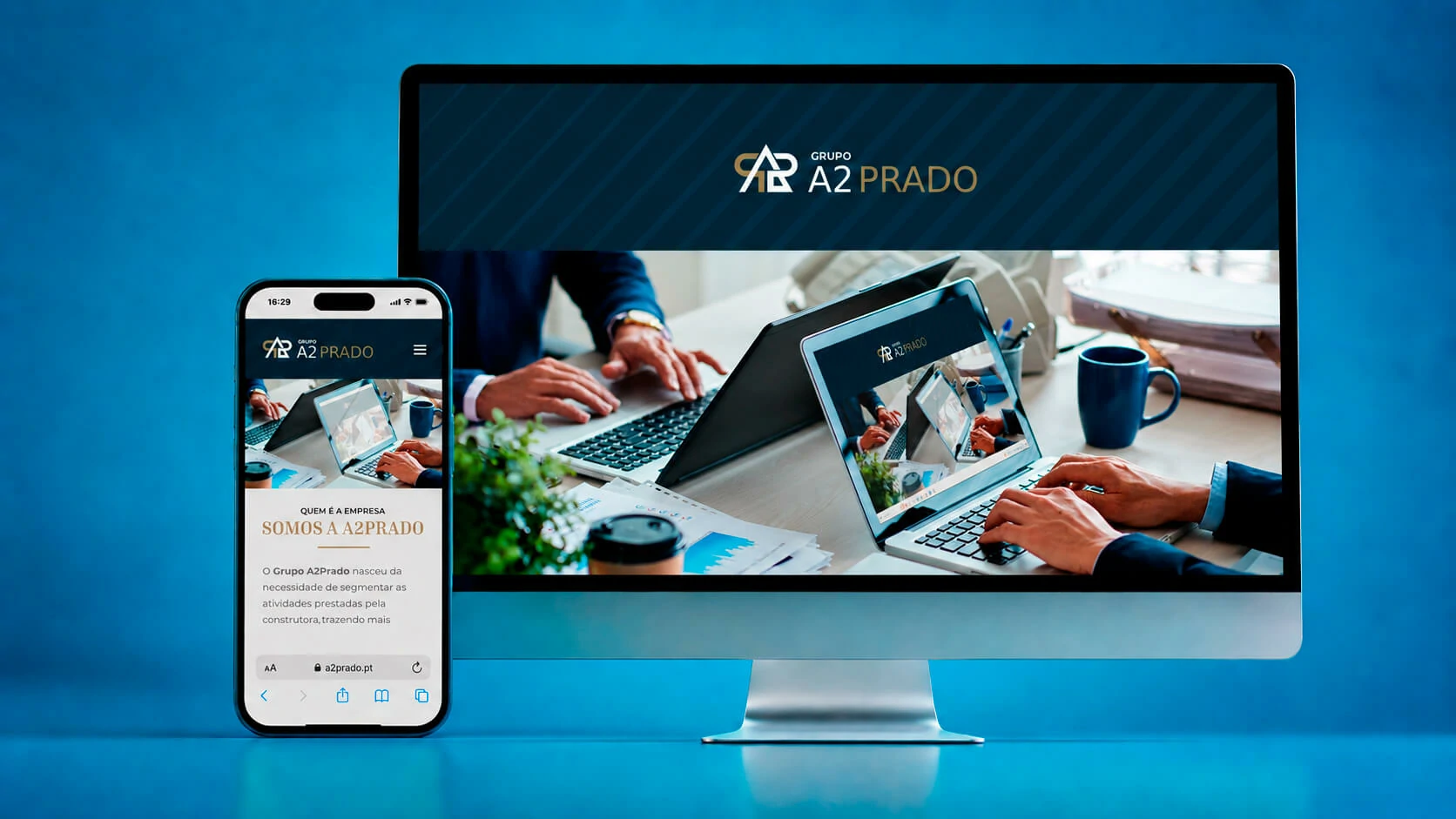 A2 Prado Engineering and Architecture responsive website presentation