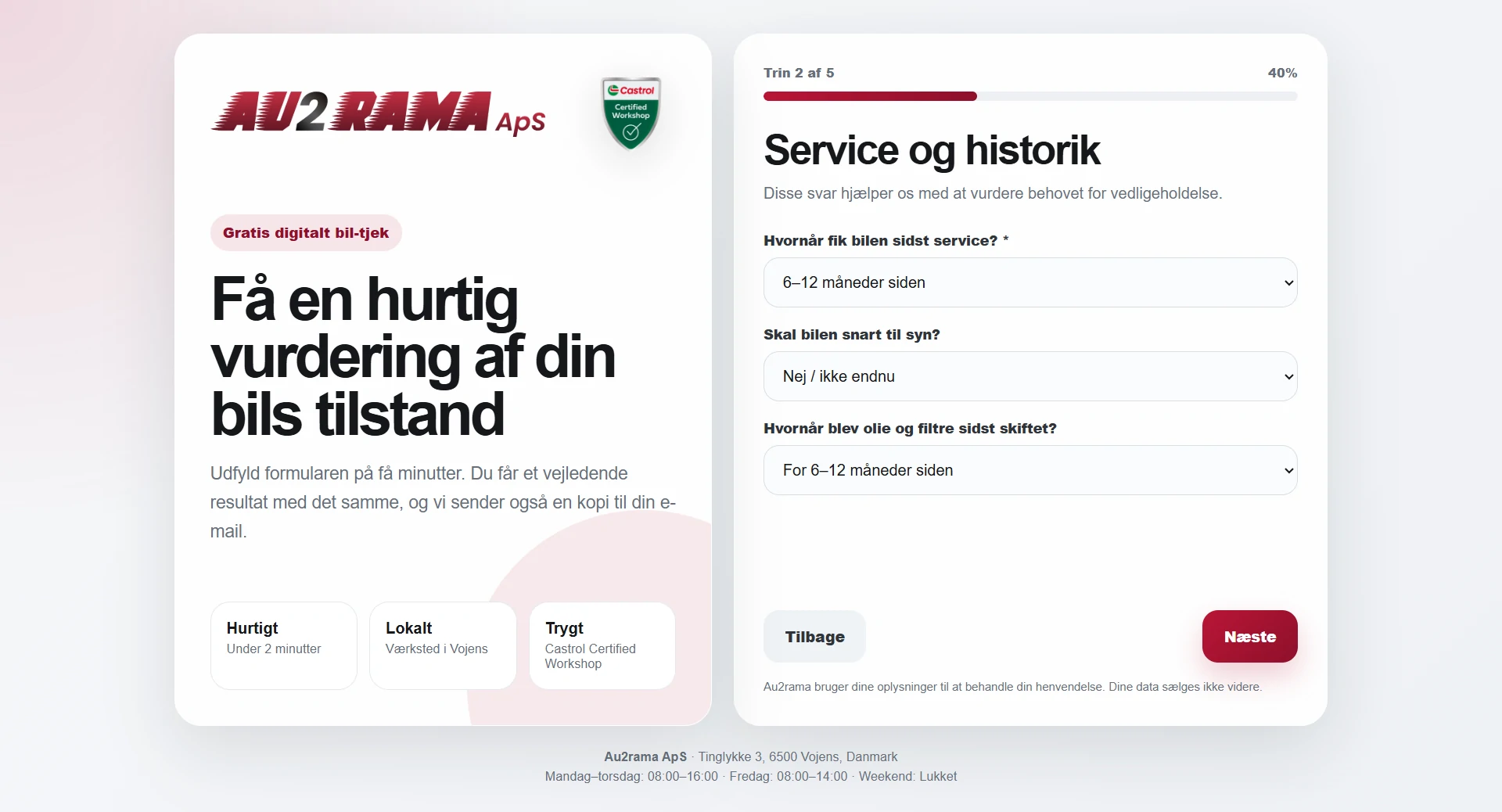 Digital check — service history