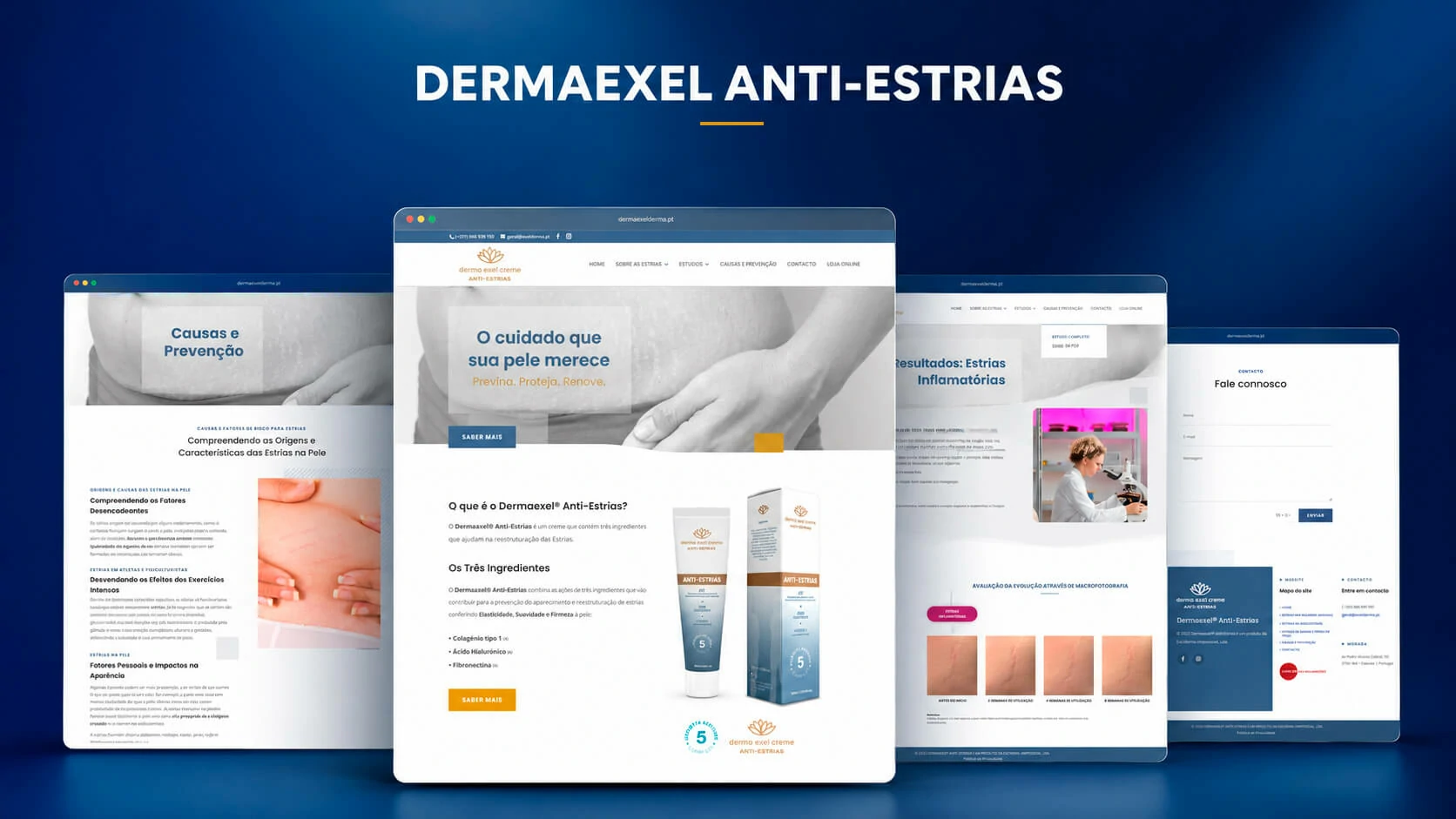 Dermaexel Anti-Stretch Marks completed website