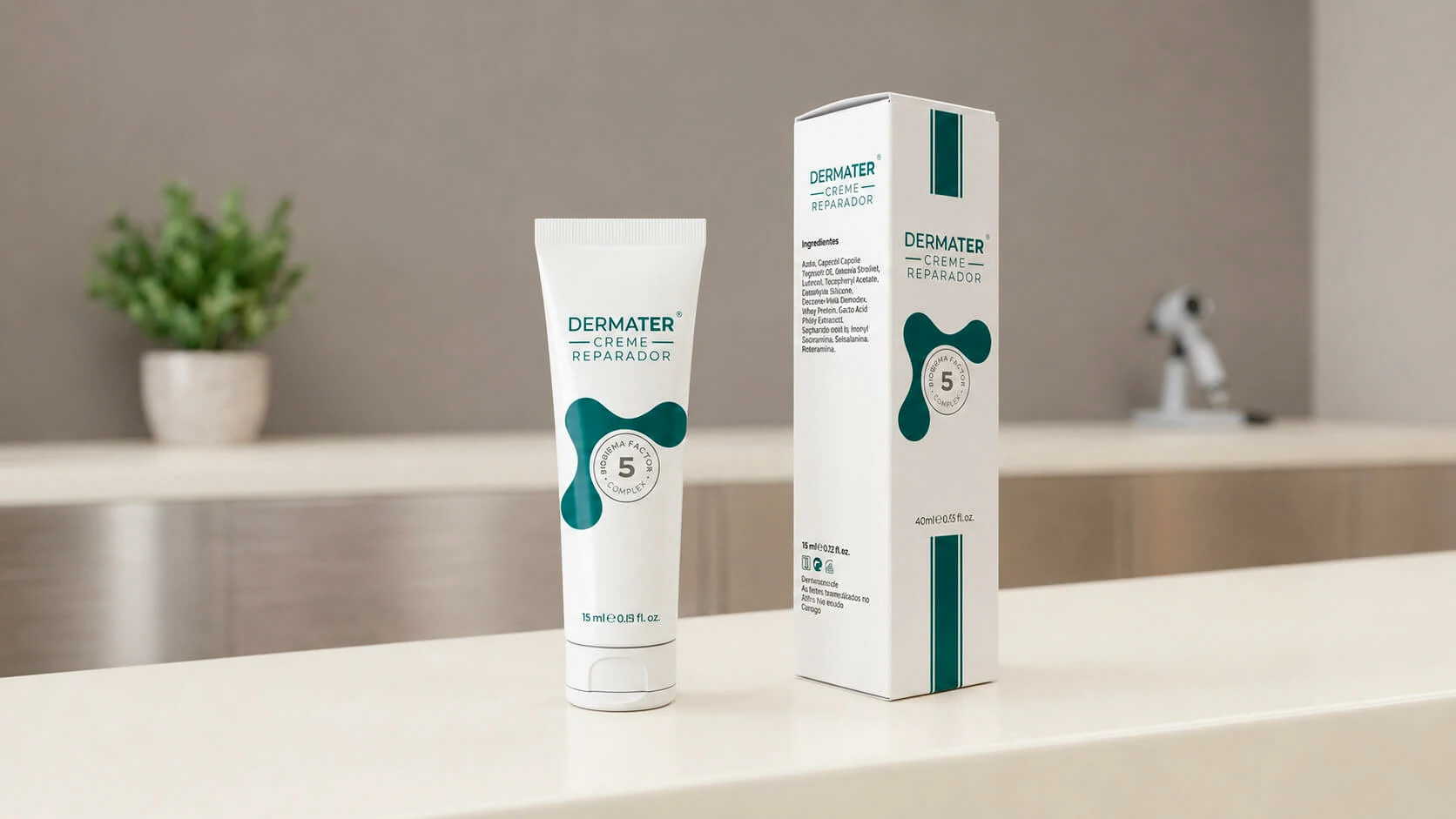 Dermater packaging, brand and digital ecosystem