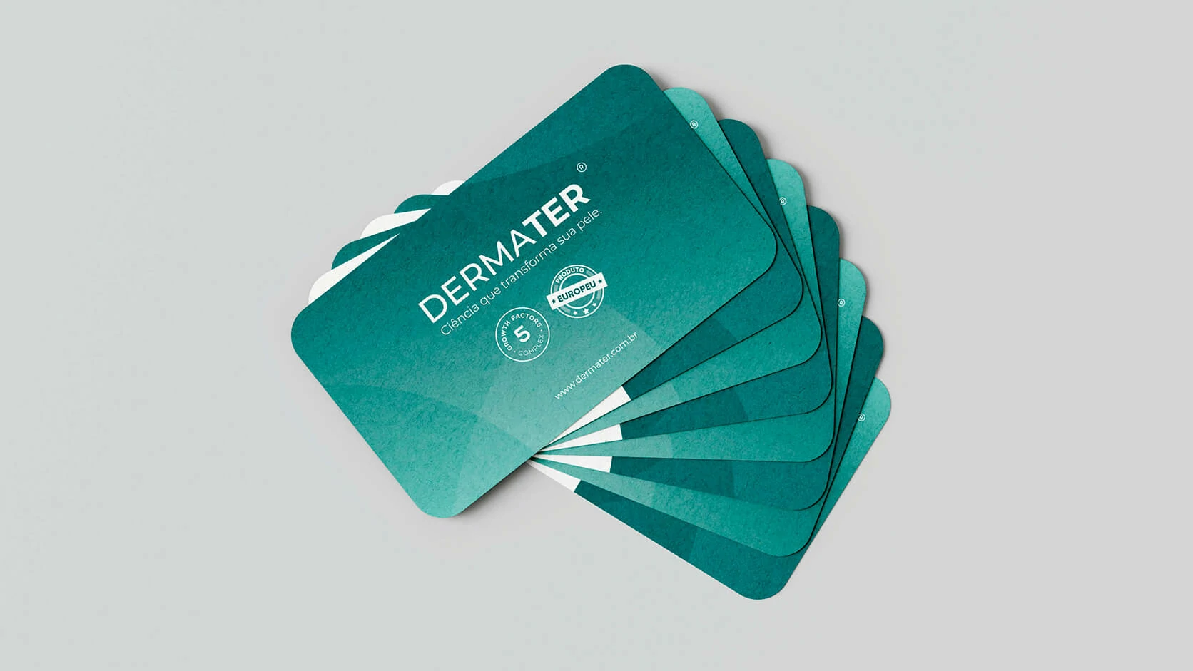 Dermater brochure and brand collateral presentation